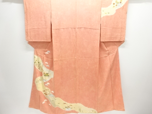 絞り茶屋辻模様刺繍訪問着